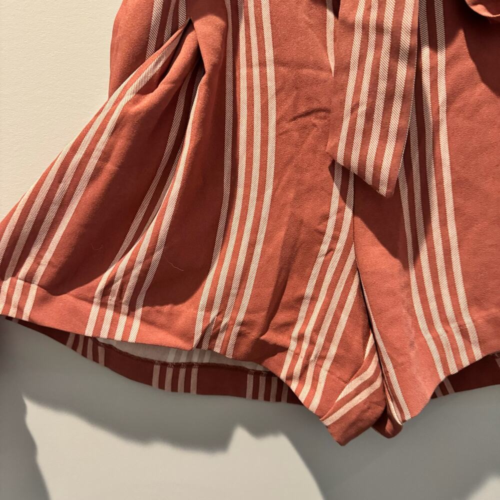 Torrid Womens Beachy Pink/Red Striped Shorts | Size 16 - Picture 6 of 9